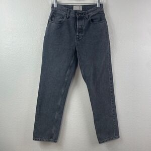 Everlane The 90s Cheeky Jean Washed Black Organic Cotton Straight Leg 26 Ankle